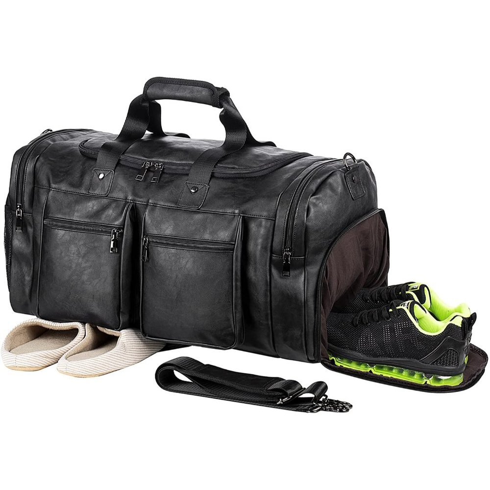Weekender Bag with Shoe Compartment - Weekender Bag - Men's Travel Duffle Bag